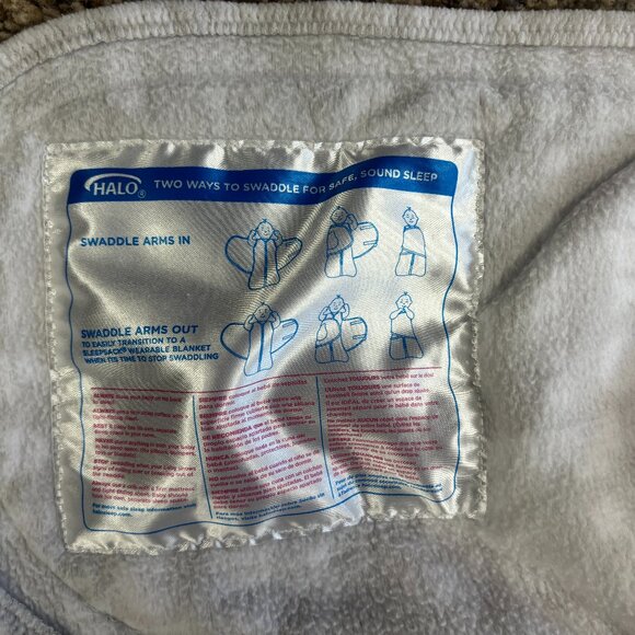 HALO Sleepsack Swaddle, 3-Way Adjustable Wearable Blanket - Size Newborn - 1920 - Picture 2 of 5